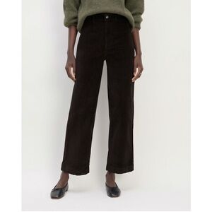Everlane Corduroy Wide Leg Pant Black